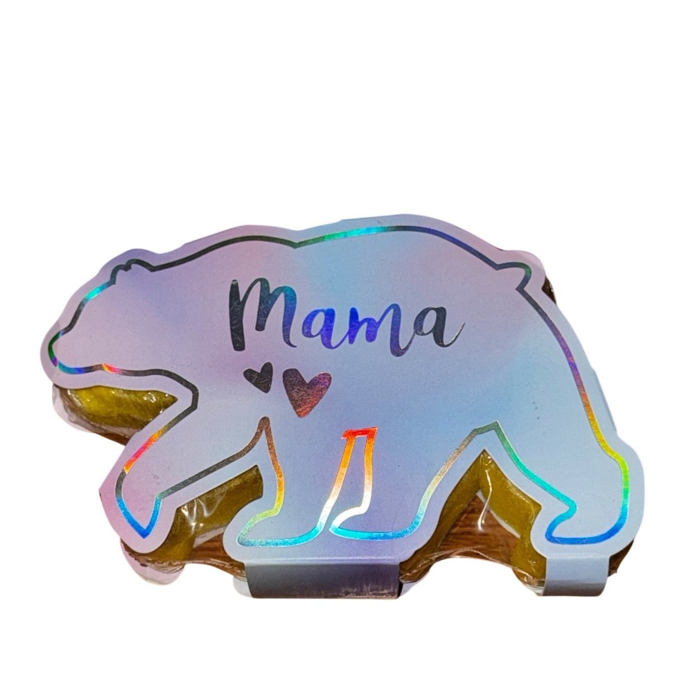 Simply Southern Spongy Babe Mama Bear Bath Sponge Holographic Iridescent New